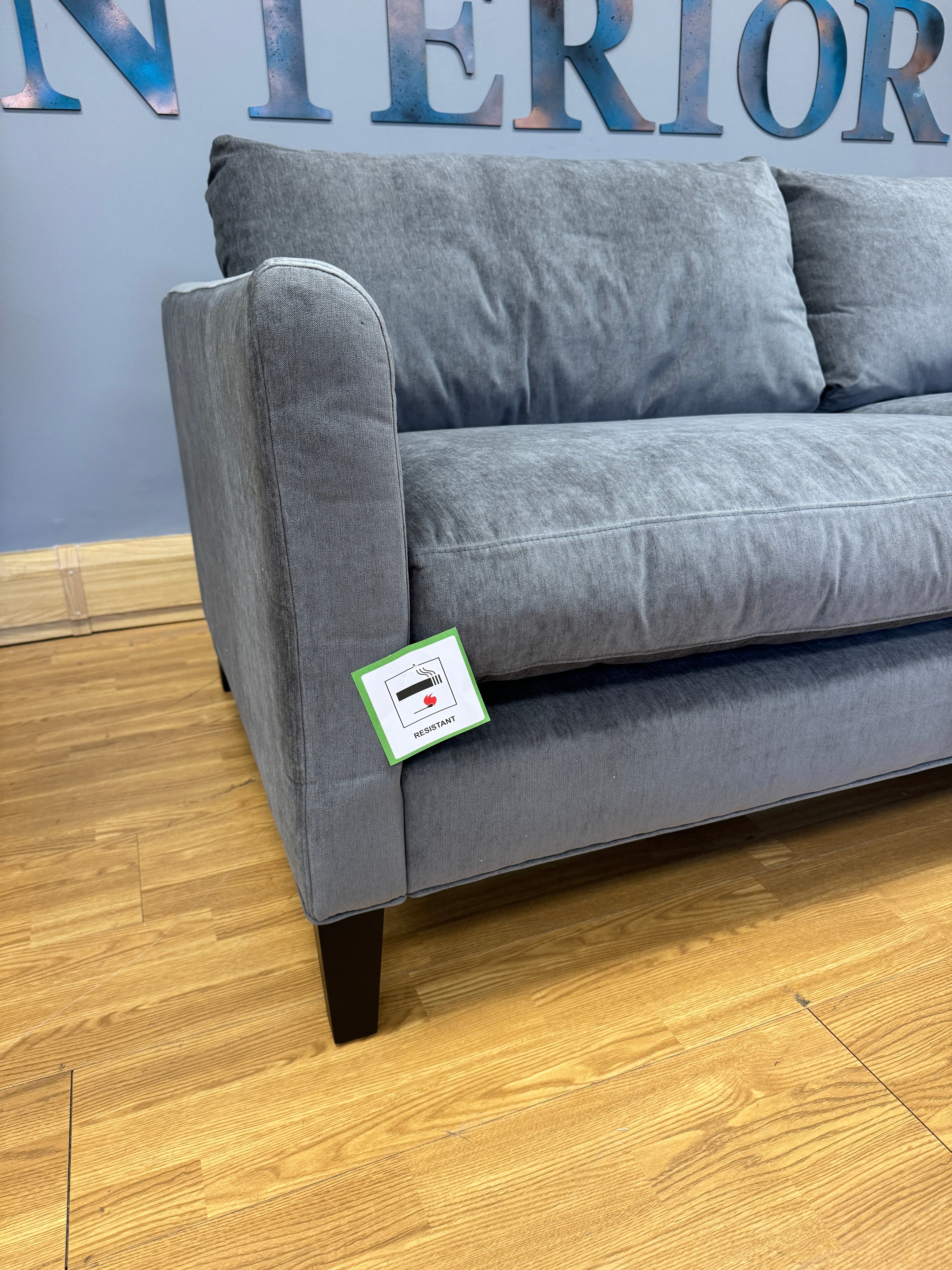 SOFA.COM Izzy 3 seater sofa in Rainstorm grey Brushstroke fabric